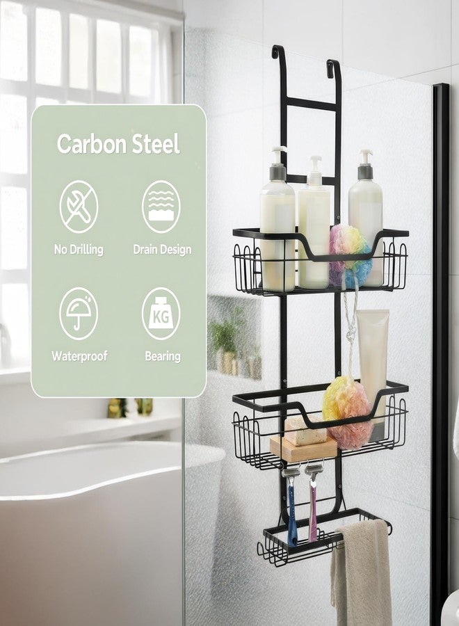 MIORAH Hanging Shower Caddy for Bathroom | Bathroom Organiser Without Drill | Bathroom Accessories Storage Organizer - Image 5